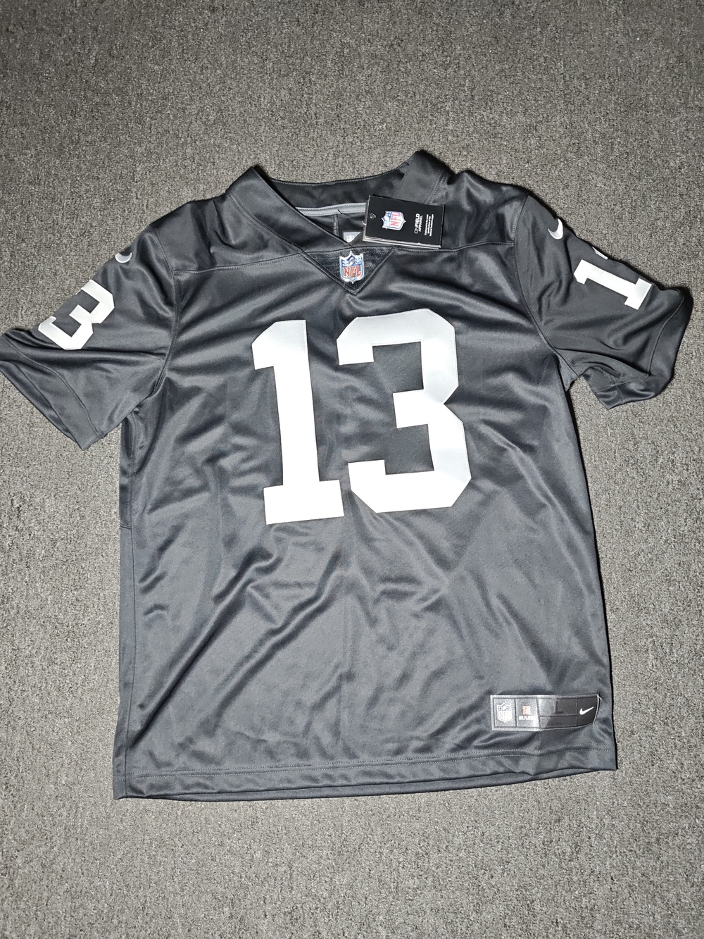 Mens Las Vegas Raiders Hunter Renfrow Nike Black Stitched Player Jersey Large
